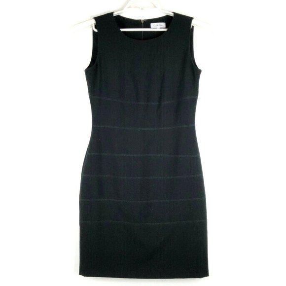 Calvin Klein Dresses & Skirts - Calvin Klein Black Sleeveless Sheath Dress Sz 4